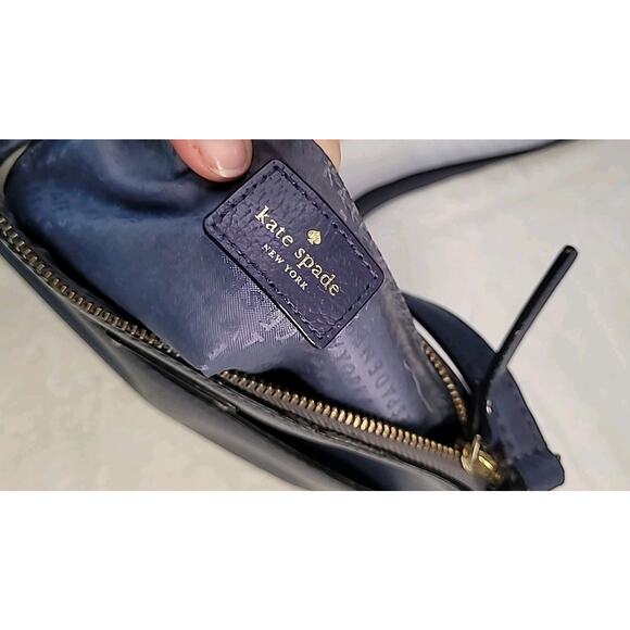 Kate Spade Grove Street Millie Crossbody – Blue Leather Handbag - Picture 11 of 11